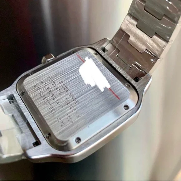 Silver Stainless Steel Watch with Roman Numerals automatic mechanical 39mm - Picture 3 of 3